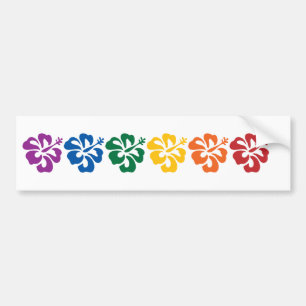 Adesivo Para Carro Arco-íris havaiano
