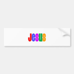 Adesivo Para Carro Arco-íris Jesus