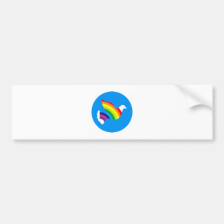 Adesivo Para Carro Arco-íris surdas dove rainbow