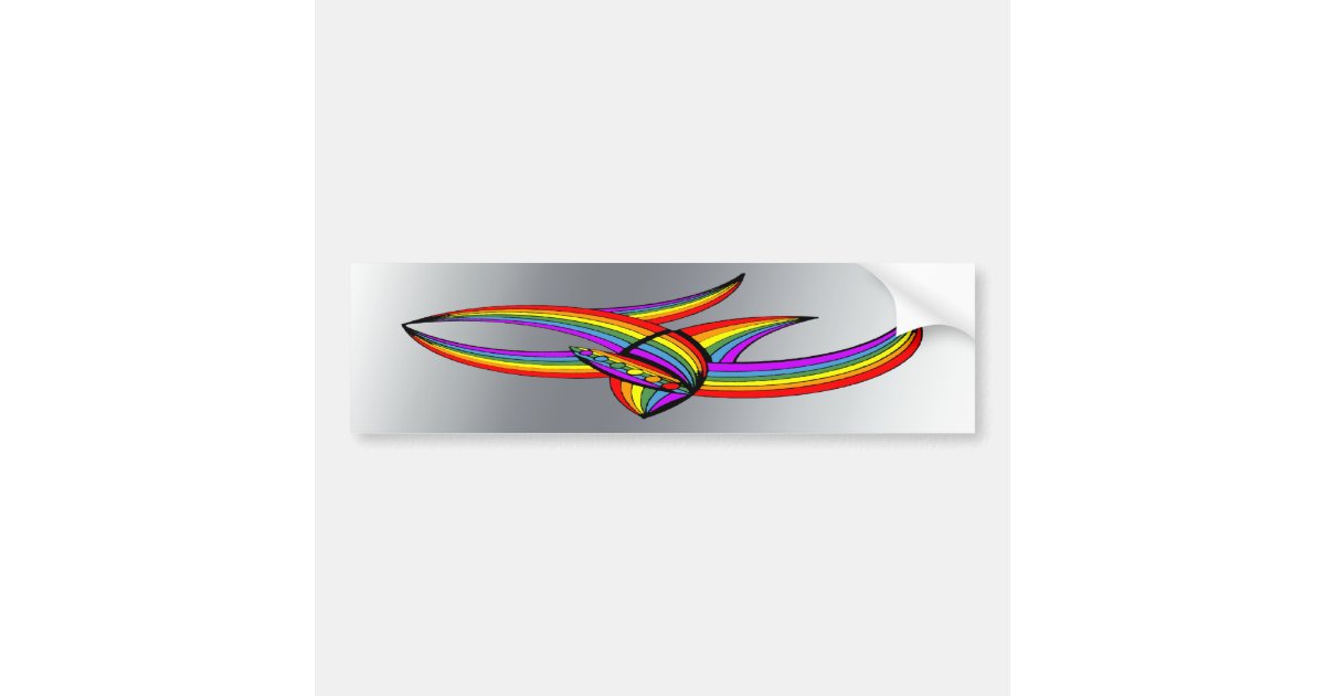 Arco iris tatuagem grande Adesivo Para Carro Arco Iris Tatuagem 4 Zazzle Com Br