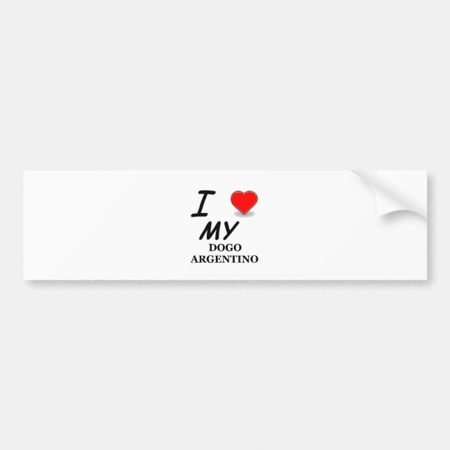 Adesivo Para Carro argentino do dogo (Frente)