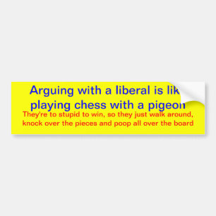 Adesivo Para Carro ARGUMENTAÇÃO COM um LIBERAL