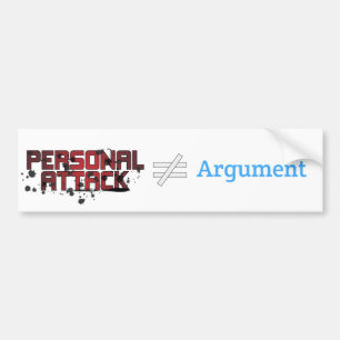 Adesivo Para Carro Argumento do ≠ do ataque pessoal
