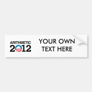 ADESIVO PARA CARRO ARITMÉTICA COM OBAMA - .PNG