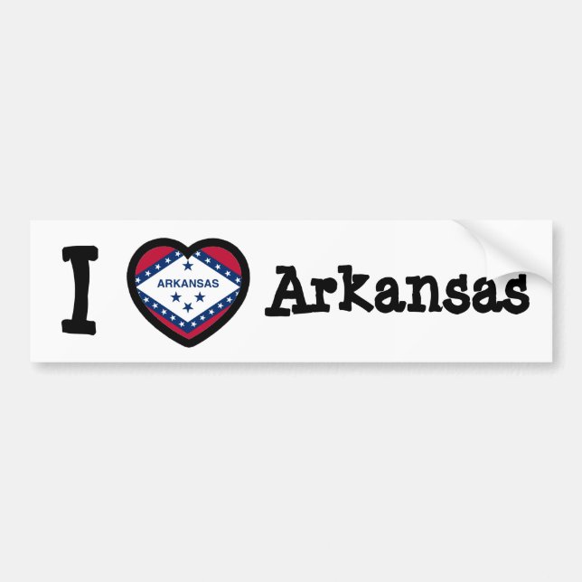 Adesivo Para Carro Arkansas Flag (Frente)