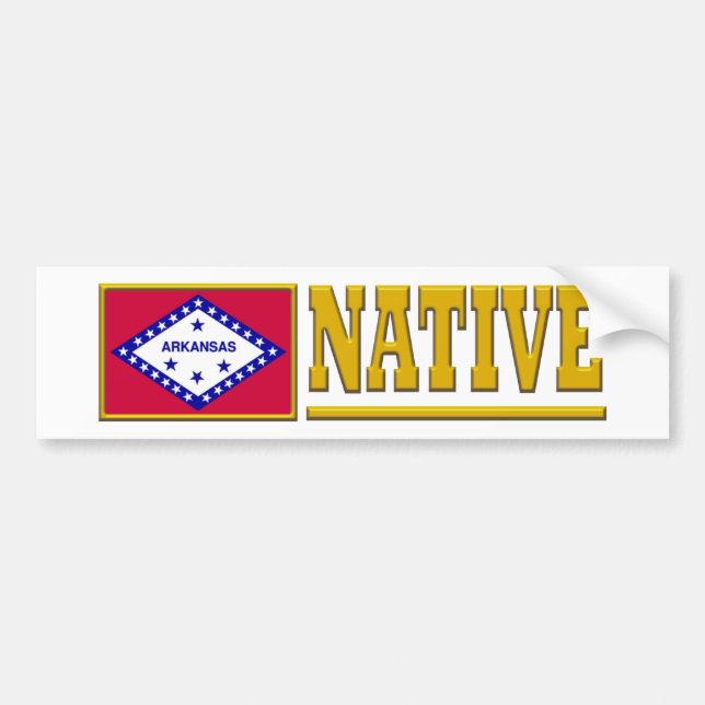 Adesivo Para Carro Arkansas Native (Frente)