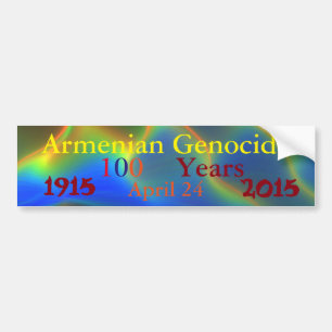 Adesivo Para Carro Armênio Genocídio Bumper Sticker
