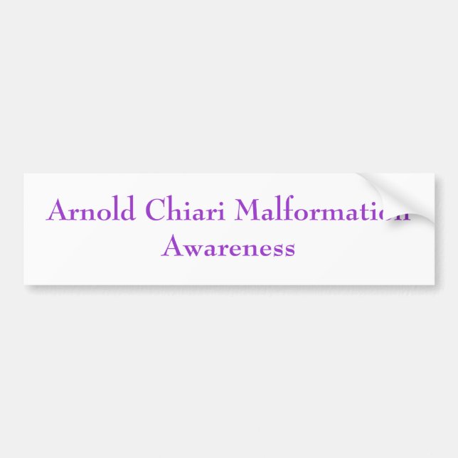Adesivo Para Carro Arnold Chiari MalformationAwareness (Frente)