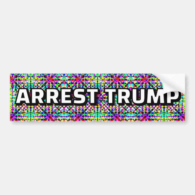 Adesivo Para Carro ARREST TRUMP (you may change the words) (Frente)