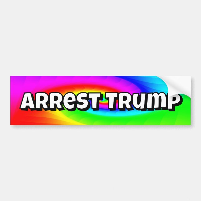 Adesivo Para Carro Arrest Trump (you may change the words) (Frente)