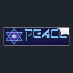 Adesivo Para Carro Arte da paz de Hanukkah<br><div class="desc">Os azuis de todas as máscaras,  lilac e lavanda em uma forma da flor com uma estrela seis-tomada partido atada são no centro uma grande maneira de comemorar Hanukkah e expressar ao mesmo tempo sua individualidade.</div>