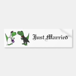 Adesivo Para Carro Arte engraçada do casamento dos noivos do