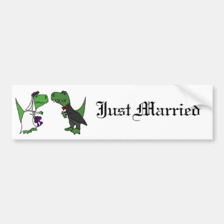 Adesivo Para Carro Arte engraçada do casamento dos noivos do
