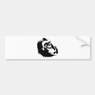 Adesivo Para Carro Arte Pop Macaco Engraçado