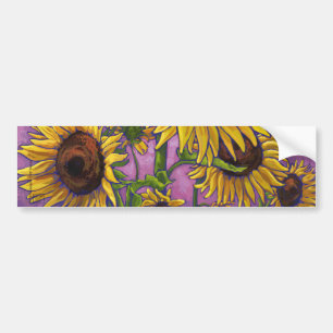 Adesivo Para Carro Arte Sunflower