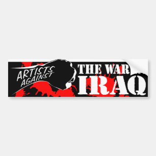 Adesivo Para Carro Artistas contra a guerra no iraque
