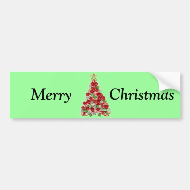 Adesivo Para Carro Árvore de Natal (Frente)