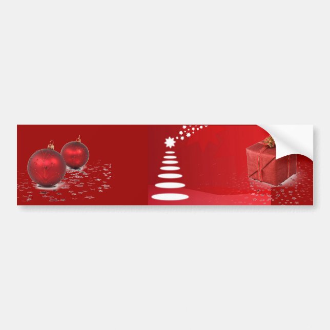 Adesivo Para Carro Árvore de Natal (Frente)