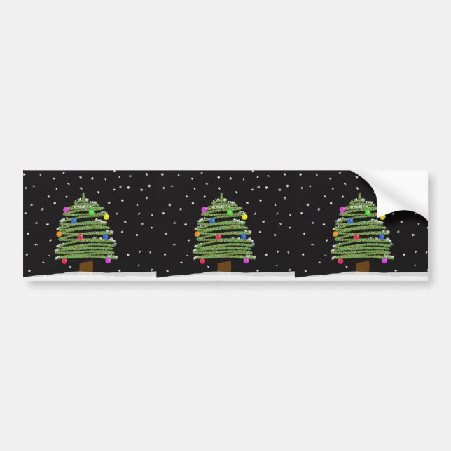 Adesivo Para Carro Árvore de Natal (Frente)