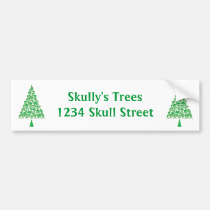 Adesivo Para Carro Árvore de Natal Verde