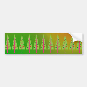 Adesivo Para Carro Árvores de Natal