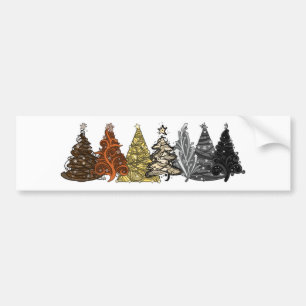 Adesivo Para Carro Árvores de Natal do urso