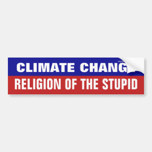 Adesivo Para Carro As alterações climáticas são a religião do