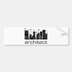 Adesivo Para Carro As construções do arquiteto refrigeram o design!