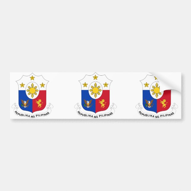 Adesivo Para Carro as Filipinas, Filipinas (Frente)