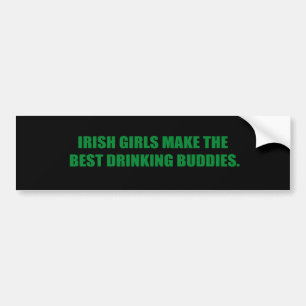 ADESIVO PARA CARRO AS MENINAS IRLANDESAS FAZEM OS MELHORES AMIGOS DO
