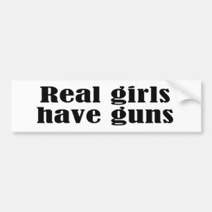 Adesivo Para Carro As meninas reais têm armas