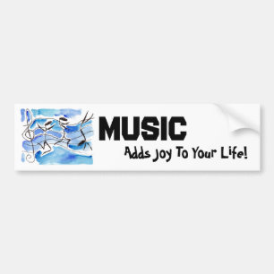 Adesivo Para Carro As notas musicais vêm à música da vida adiciona