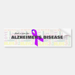 Adesivo Para Carro As palavras inspiradas de Alzheimer