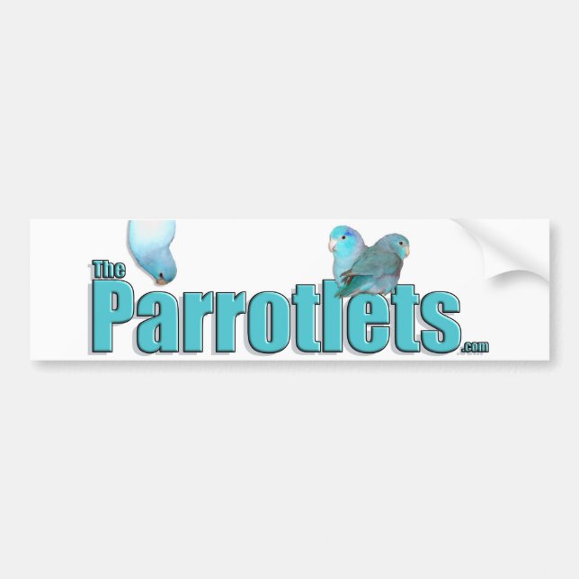 Adesivo Para Carro As Parrotlets Pacific Blue Parrotlets Sticker Art (Frente)