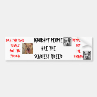 Adesivo Para Carro As pessoas ignorantes são a raça a mais assustador