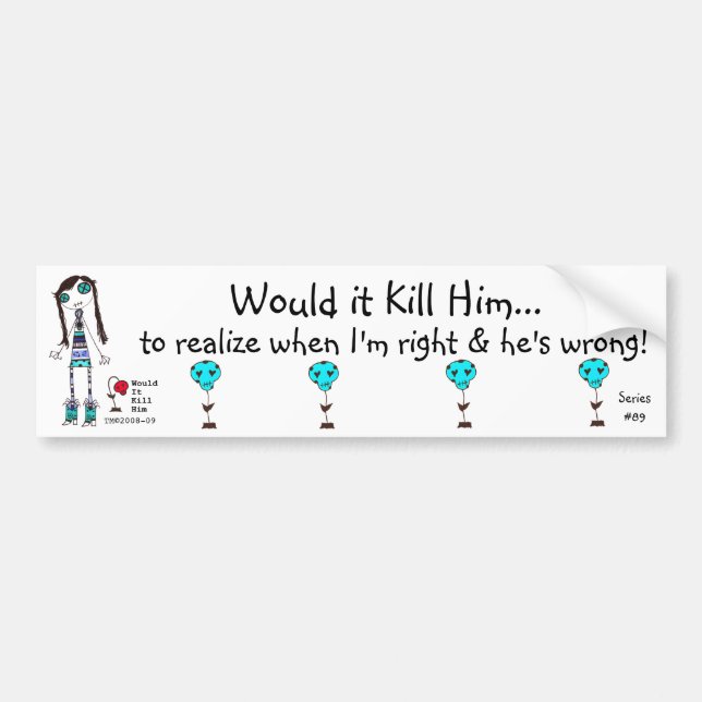 Adesivo Para Carro As séries #89 de WIKH RECONHECEM-ME JÁ! (Frente)