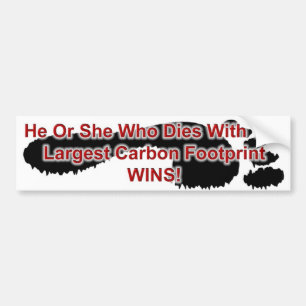 Adesivo Para Carro As vitórias as maiores da pegada do carbono