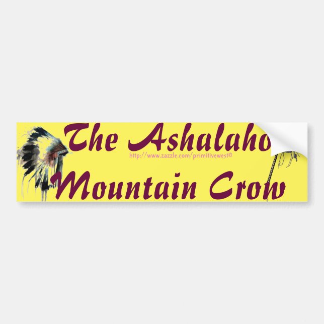 Adesivo Para Carro "Ashalaho-Mountain Crow" (Frente)