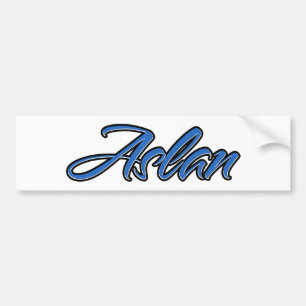 Adesivo Para Carro Aslan Name blue Aufkleber Sticker Autoaufkleber