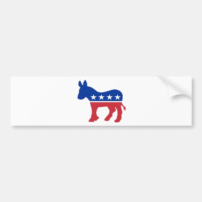 Adesivo Para Carro Asno de Democtatic (Frente)