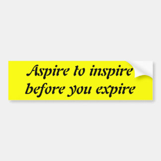 Adesivo Para Carro Aspire inspirar antes que você expire