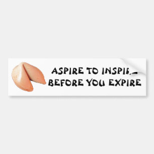 Adesivo Para Carro Aspire inspirar antes que você expire biscoito de