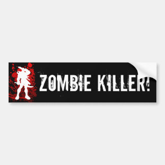 Adesivo Para Carro ASSASSINO DO ZOMBI! bumpersticker