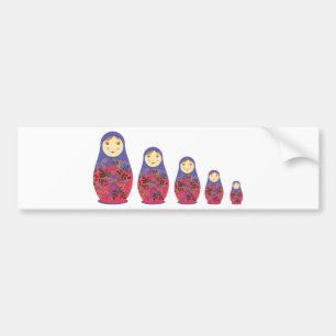 Adesivo Para Carro Assentamento/Babushka do russo do ~ da boneca de