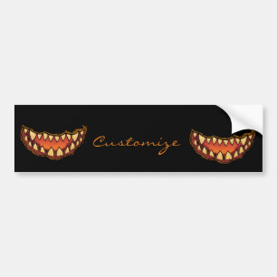 Adesivo Para Carro Assustador Jack o'lantern sorri Thunder_Cove