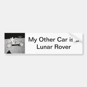 Adesivo Para Carro Astronauta que conduz o Lander lunar na lua