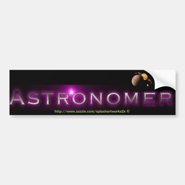 Adesivo Para Carro Astrônomo (Frente)