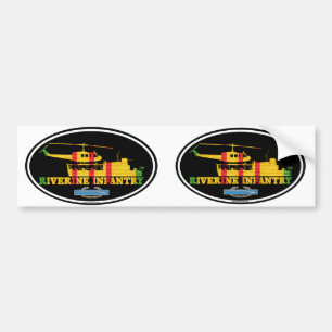 Adesivo Para Carro ATC Riverine de Vietnam da infantaria (H)