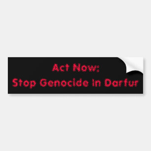 Adesivo Para Carro Ato agora: Pare o genocídio em Darfur