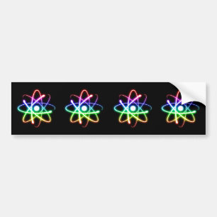 Adesivo Para Carro Átomos coloridos de Glowings - autocolante no